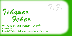 tihamer feher business card